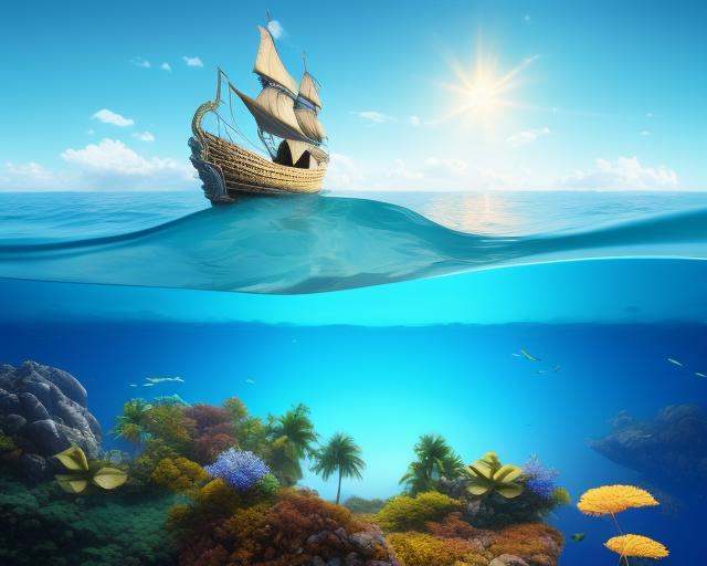 a background,  intricate art,  ship surreal bottle on Tensor.Art