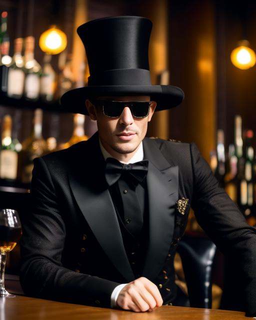 1boy,  hat,  top hat on Tensor.Art