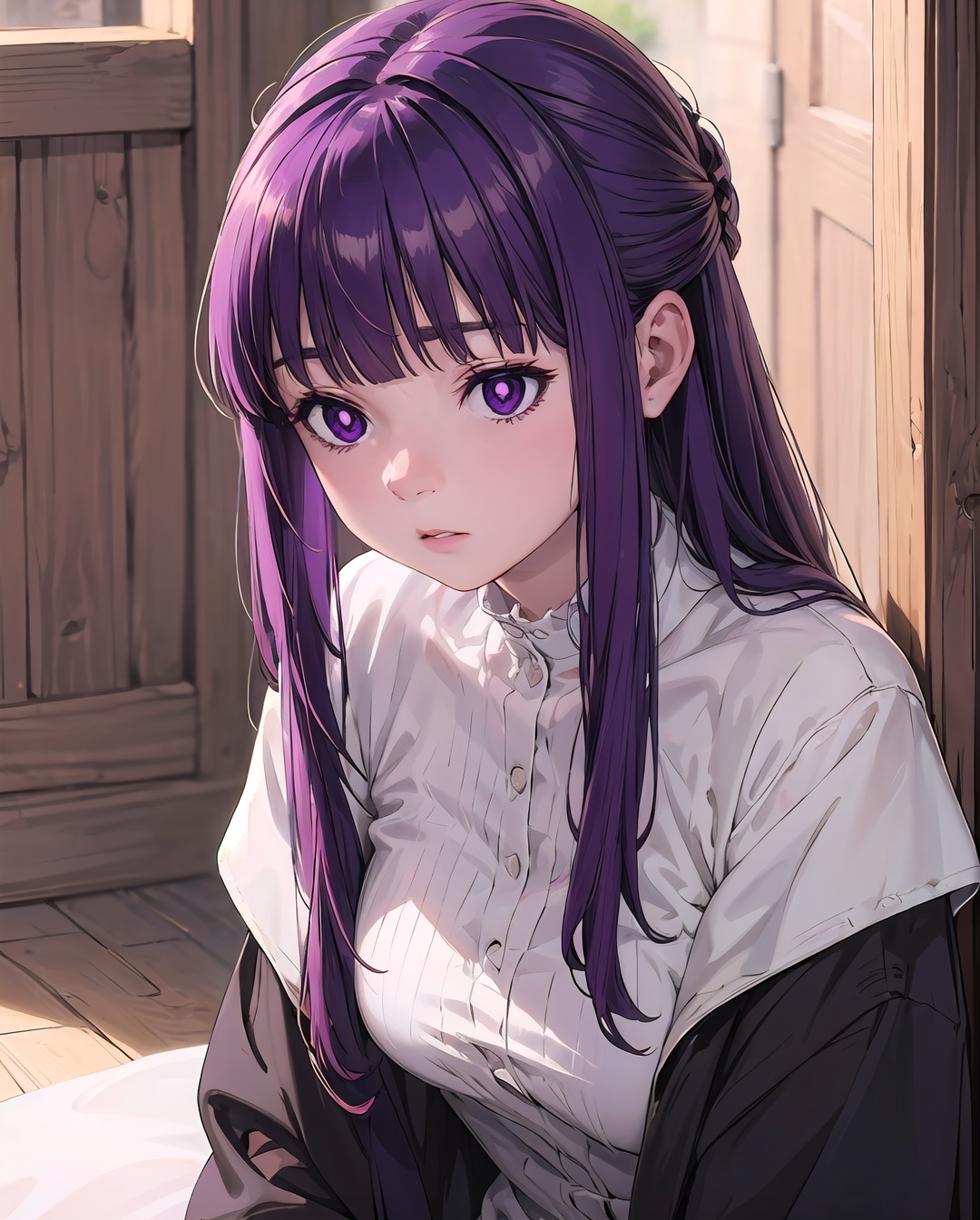 fern,  long hair,  bangs on Tensor.Art