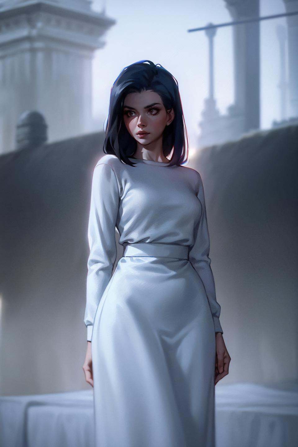 masterpiece,  Simple and Clean,  Creepy Female doctor by Dystopia world on Tensor.Art