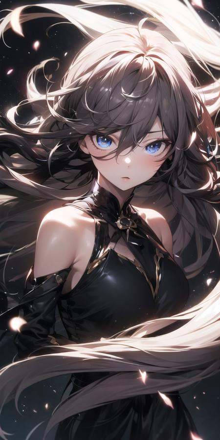 apstyle3 apstyle masterpiece best quality detailed eyesmasterpiece best quality 1girllong hair severe flownight darkblack...