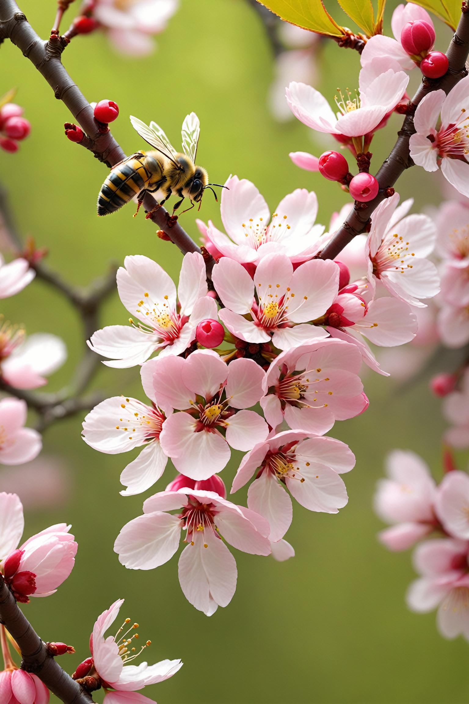 ultra-detailed,  cherry tree,  cherry flower on Tensor.Art