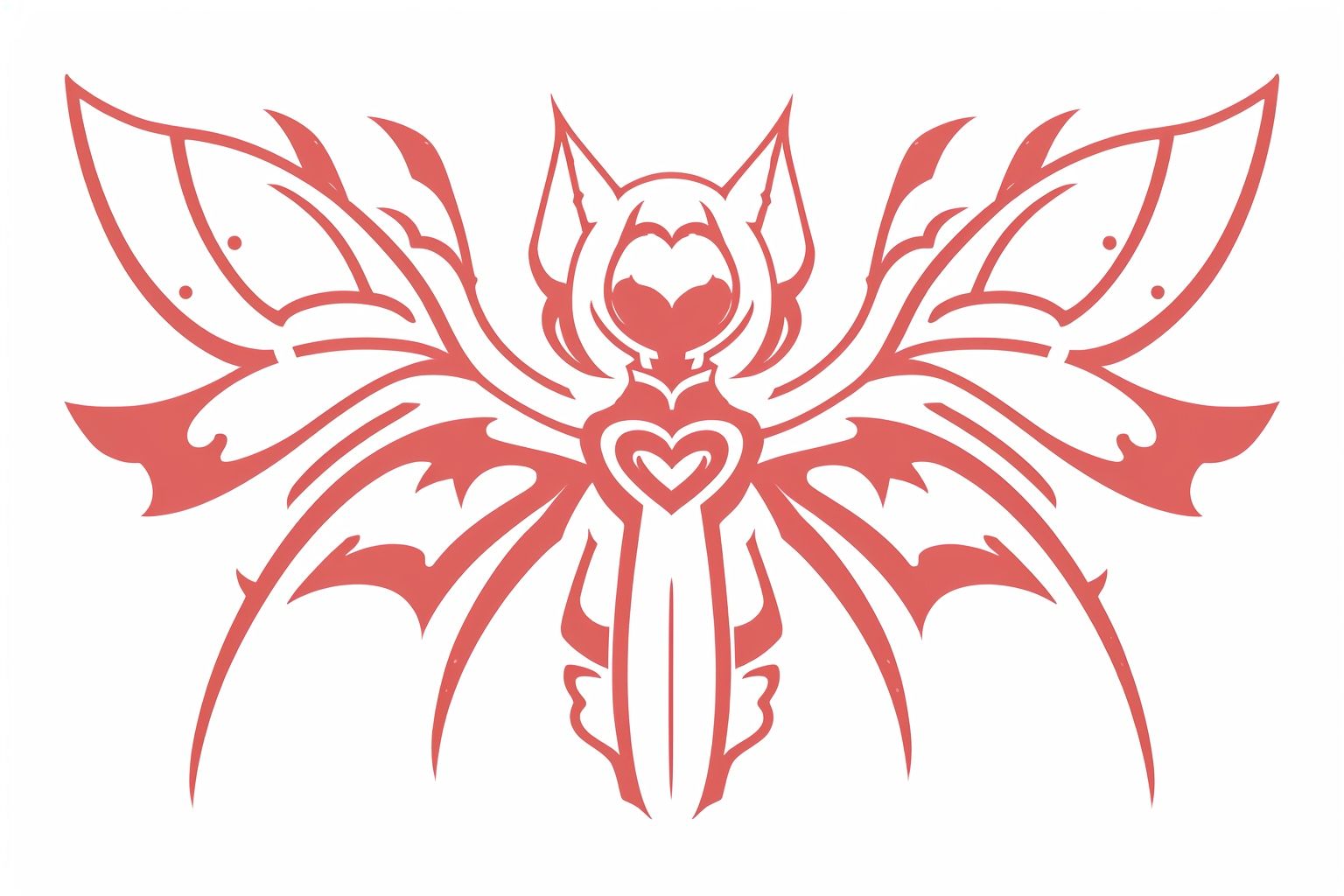red,yinwen,simple background,(magic array:1.2),(wings:1.3),wing,(silhouette),feather,<lora:Yinwen-000005:0.8>,red heart,