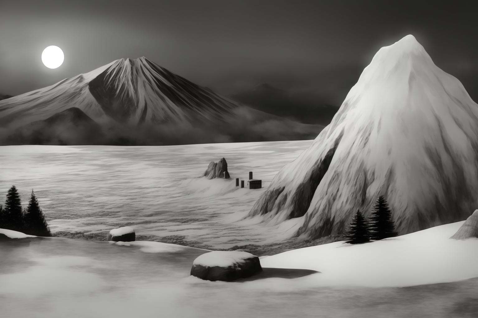 teruokakuta,  monochrome,  no_human by SysDeep on Tensor.Art