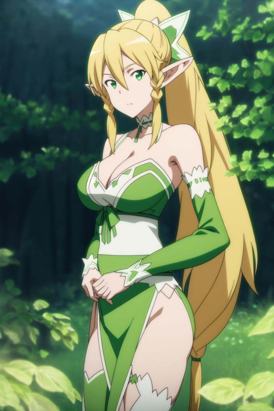 leafa,  anime art style,  1girl by SysDeep on Tensor.Art