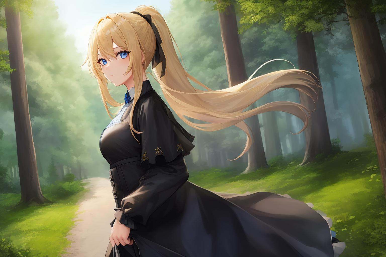 1girl,  solo,  blond_hair on Tensor.Art
