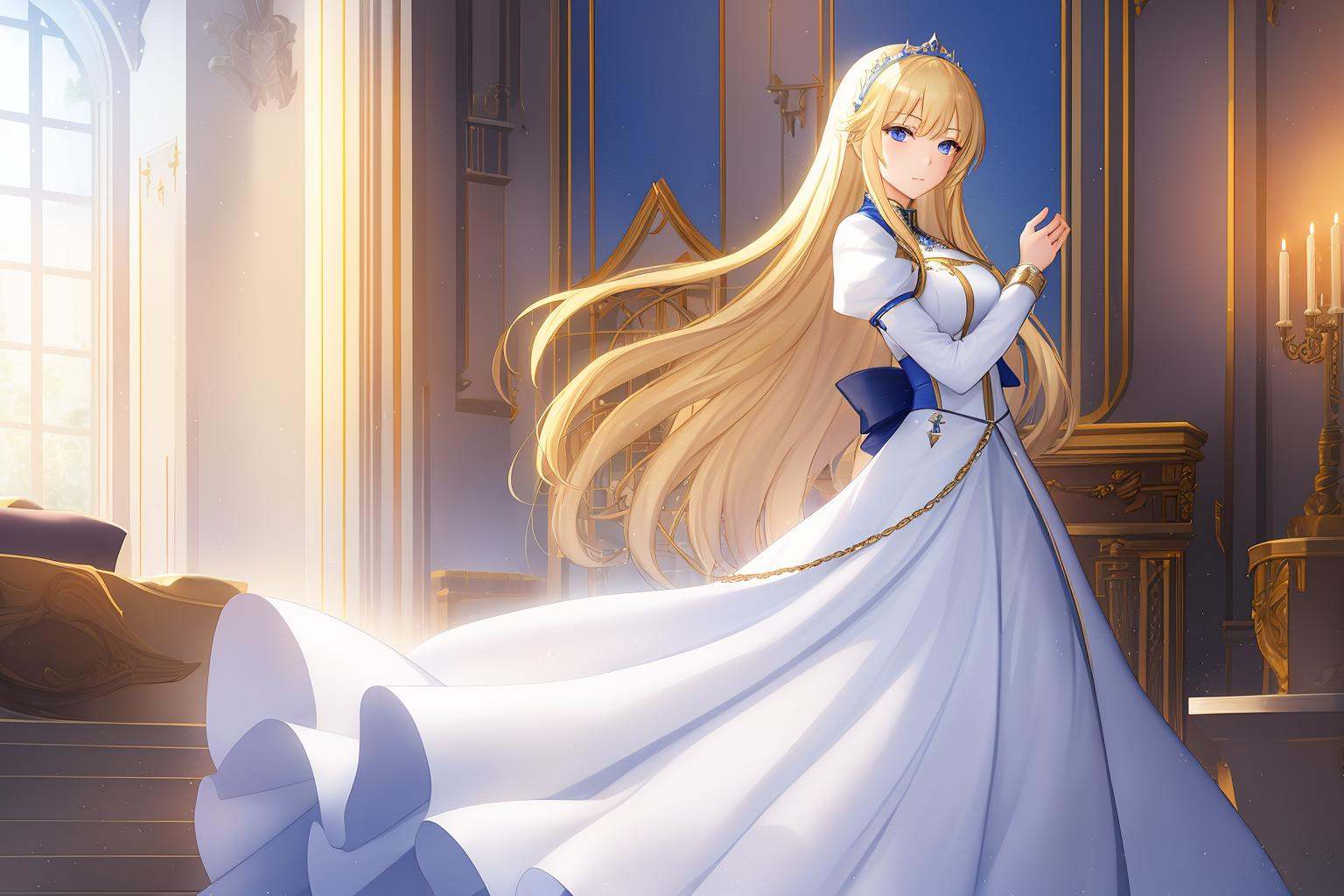 1girl,  solo,  blond_hair on Tensor.Art