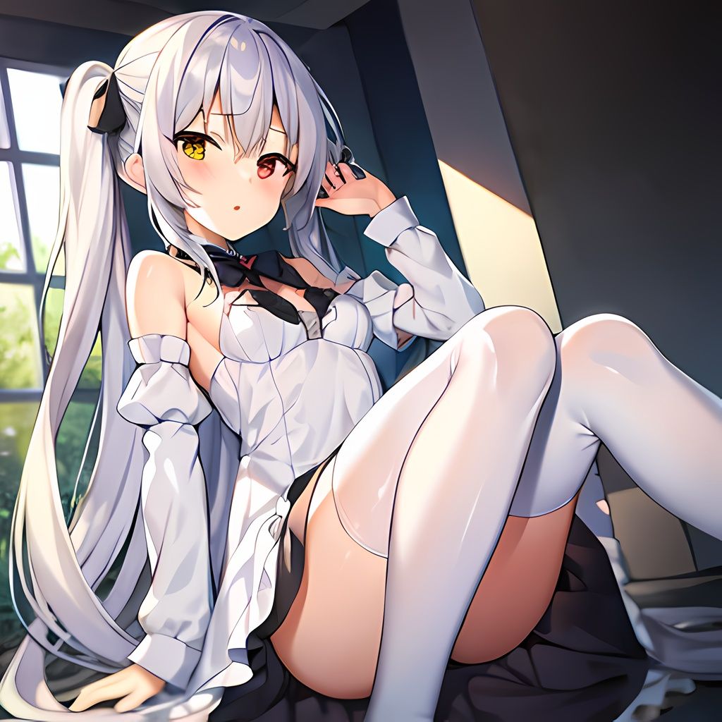 1girl,  solo,  heterochromia on Tensor.Art