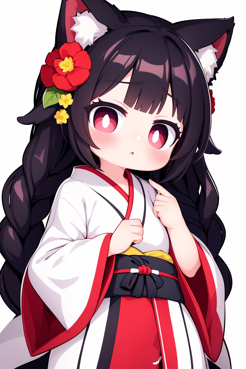 a very anime-looking painting depicting a person in a costume holding something,  1girl,  solo on Tensor.Art