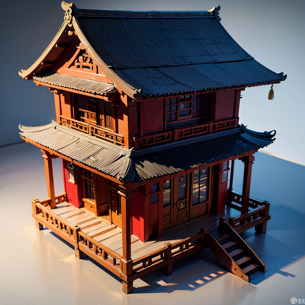 best quality,  chinese house,  isometric view by Ai Art Vision on Tensor.Art
