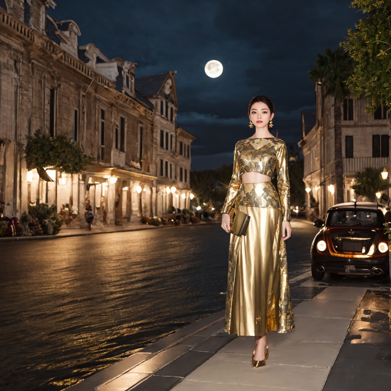 ((Full-Body Shot)),  long shot scenic professional photograph in corporate style. 1female,  22yo on Tensor.Art