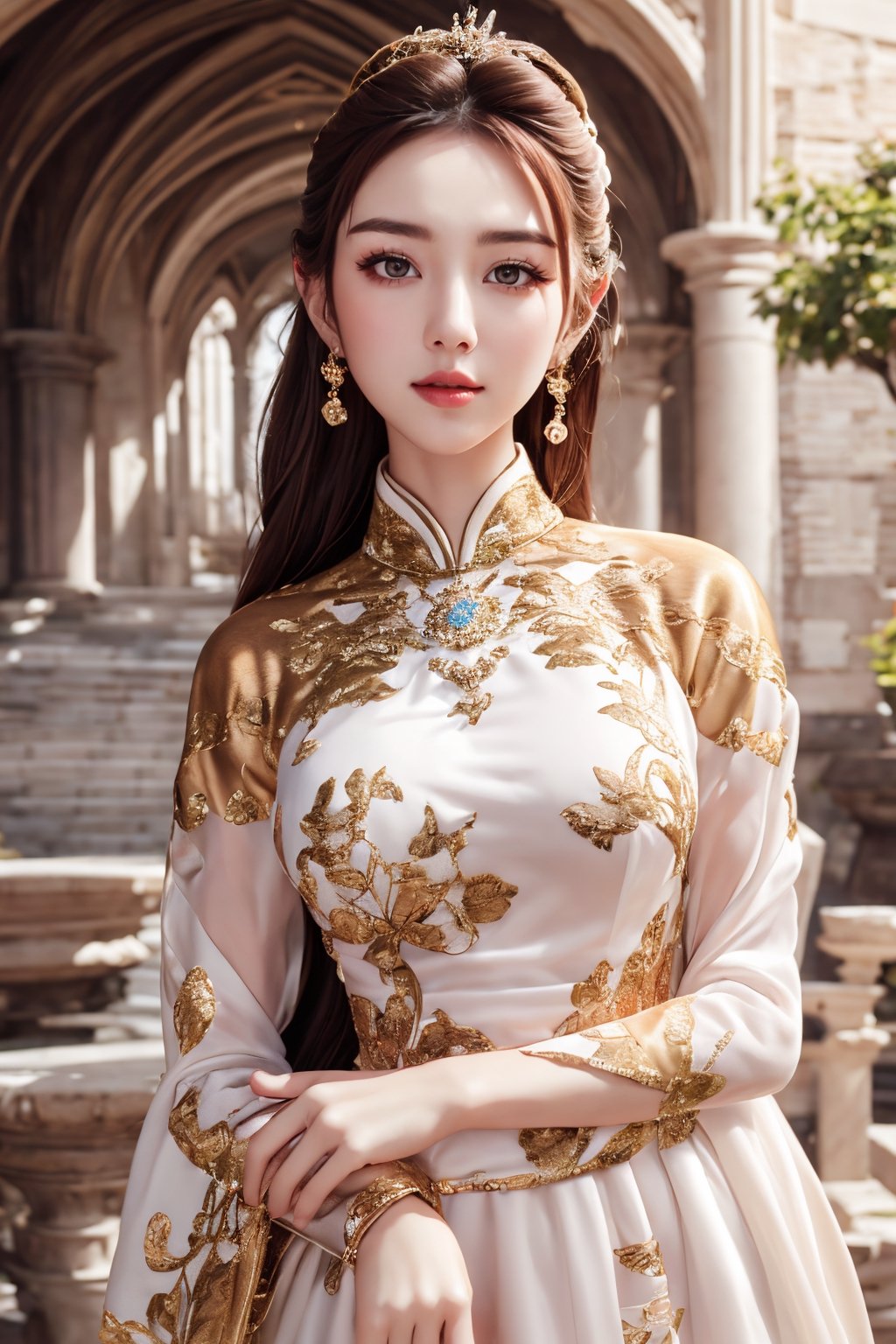 masterpiece,  full body realistic portrait,  outdoor at a wonder of the world on Tensor.Art