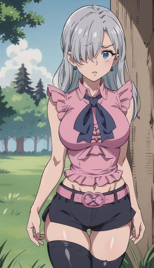 Silver hair,  blue eyes,  light skin on Tensor.Art
