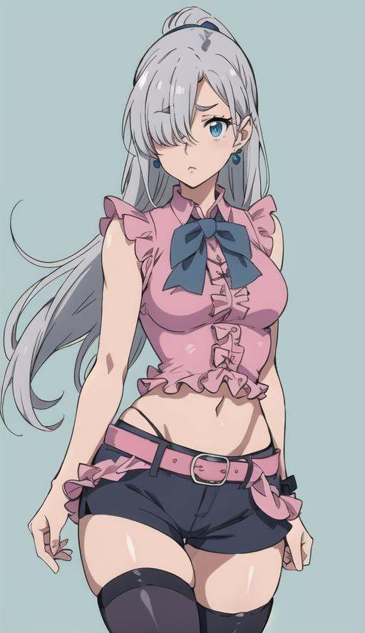 Silver hair,  blue eyes,  light skin on Tensor.Art