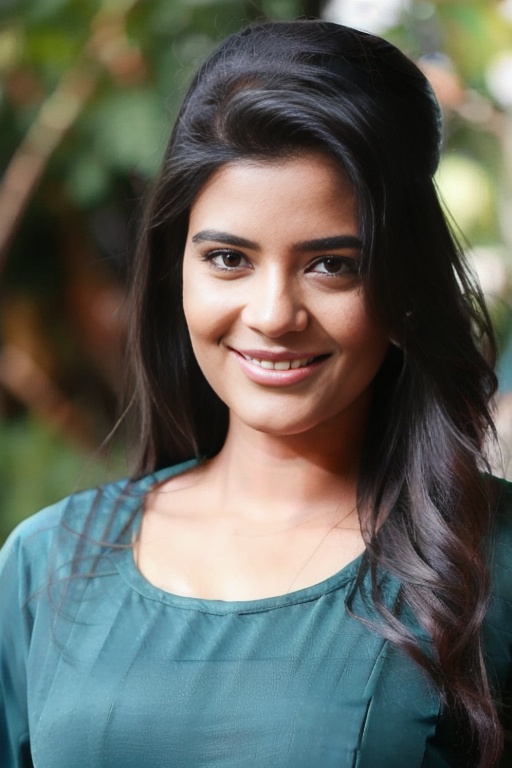 AishwaryaRajesh,  in loose tshirt,  smiling on Tensor.Art