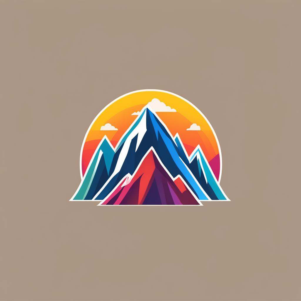 Logo of mountain,  hike,  modern on Tensor.Art