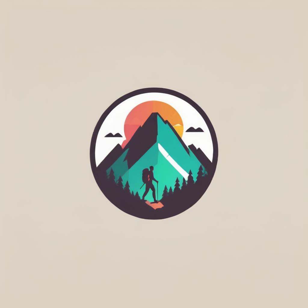 logo,  Logo of mountain,  hike on Tensor.Art