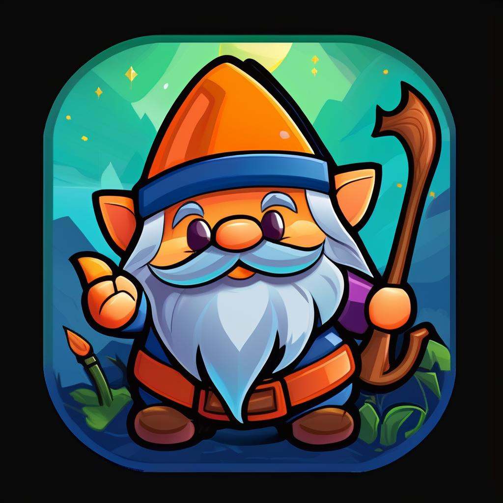 concept art a icon for a game,  gnome,  cute on Tensor.Art