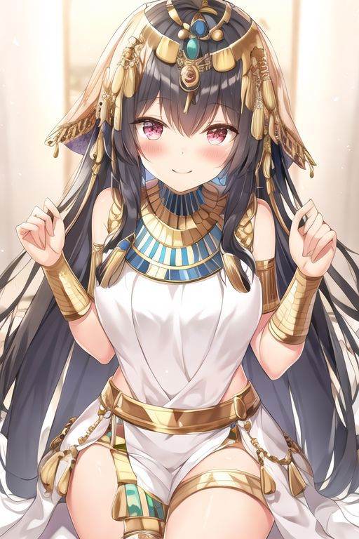 ancient egyptian clothes,  pov,  looking at viewer on Tensor.Art