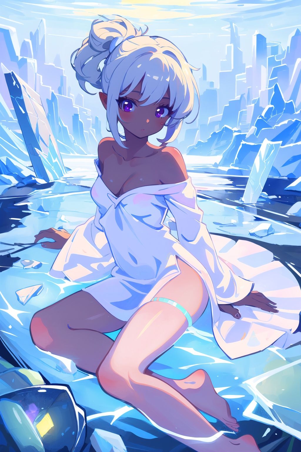 beautiful detailed glow,  detailed ice,  beautiful detailed water on Tensor.Art