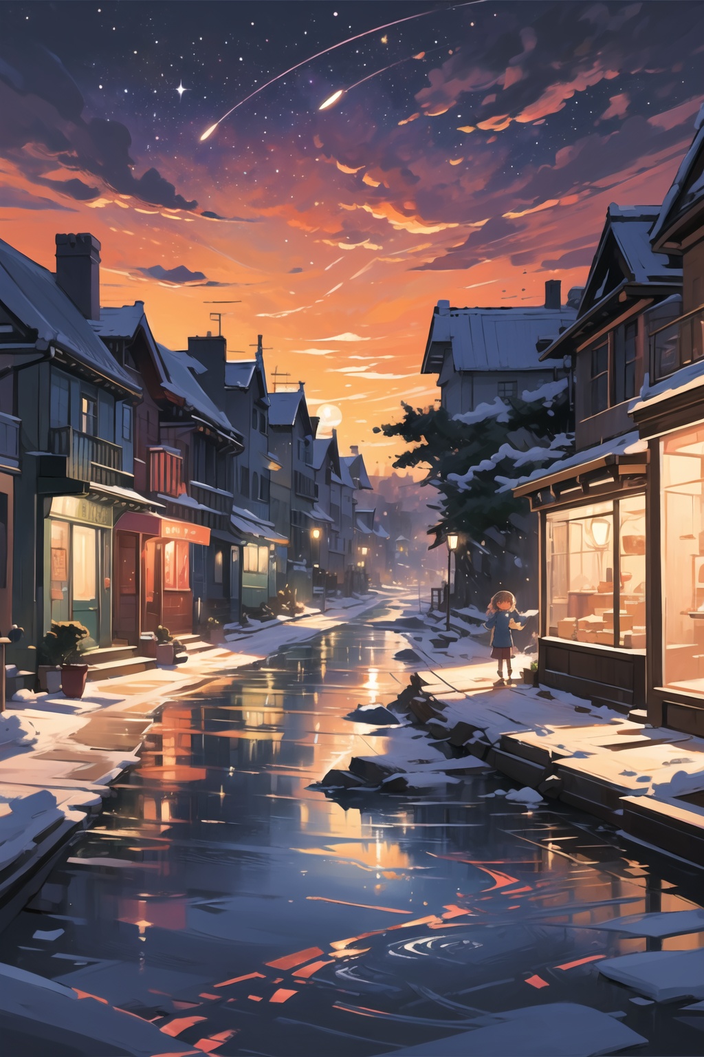 Intricate details,  cinematic lighting,  a small traditional village by the sea on Tensor.Art