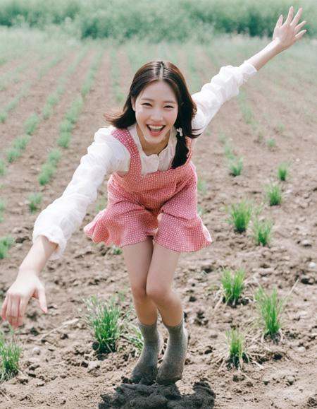 SDS_girl,  jumping towards viewer,  naver fanpop on Tensor.Art