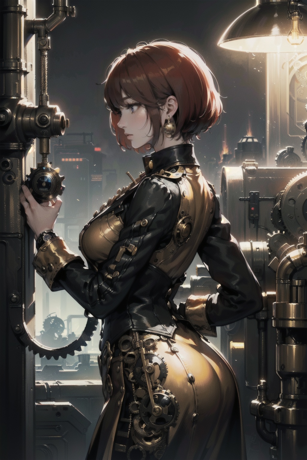 cowboy shot,  sideview,  (1female) on Tensor.Art