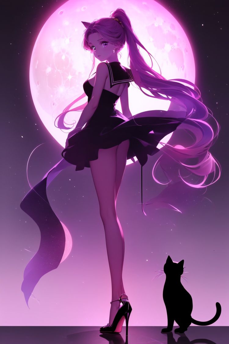 猫女望月-晕紫 by 小苏AIGC on Tensor.Art