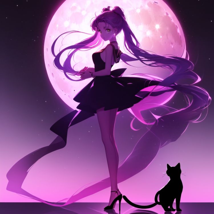 猫女望月-晕紫 by 小苏AIGC on Tensor.Art