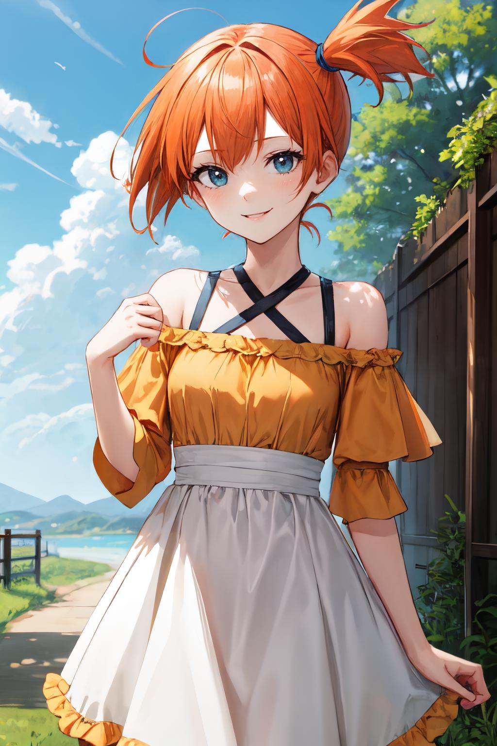 misty pokemon,  orange hair,  1girl on Tensor.Art