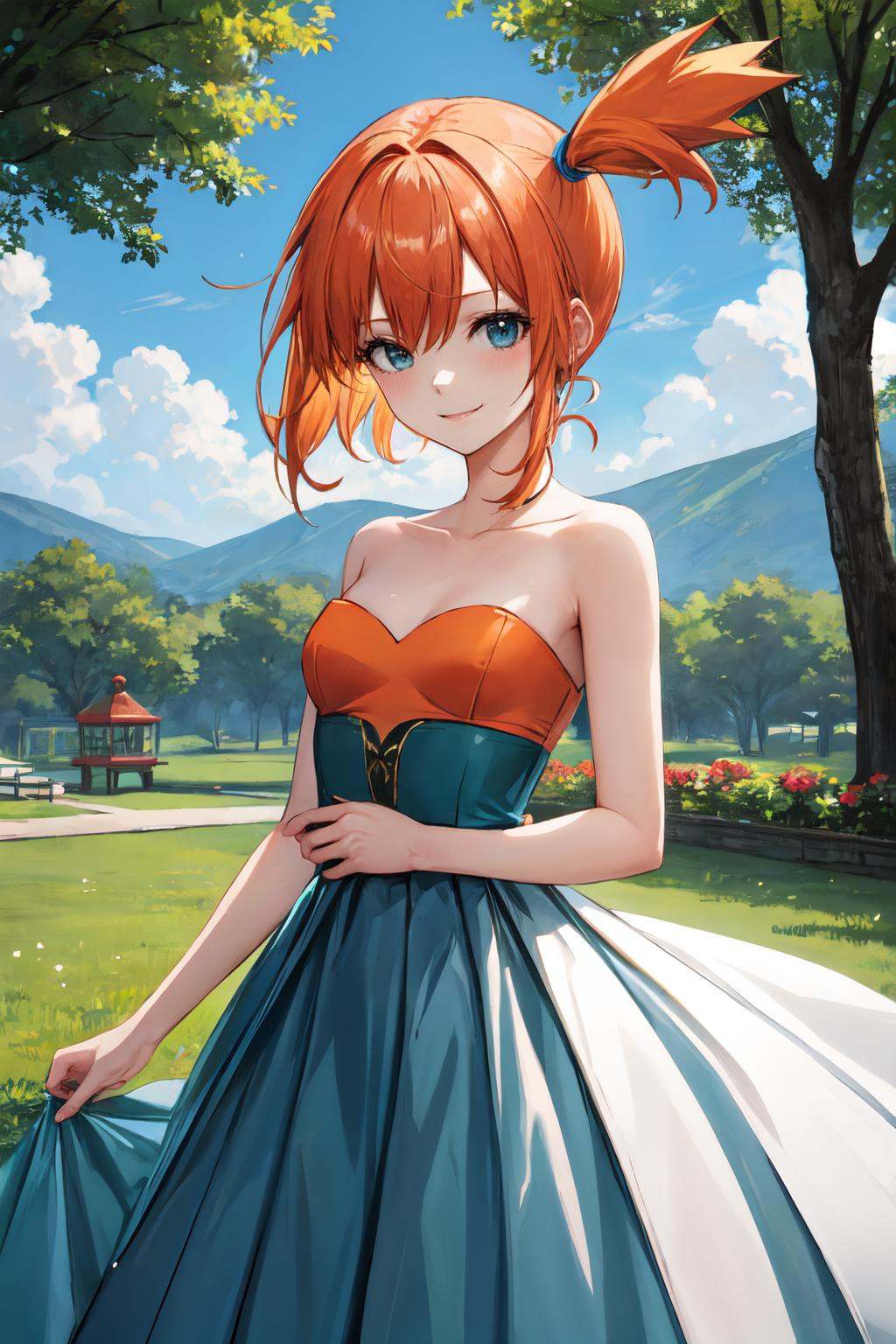 misty pokemon,  orange hair,  1girl on Tensor.Art