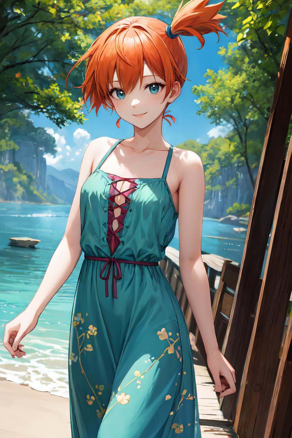 misty pokemon,  orange hair,  1girl on Tensor.Art