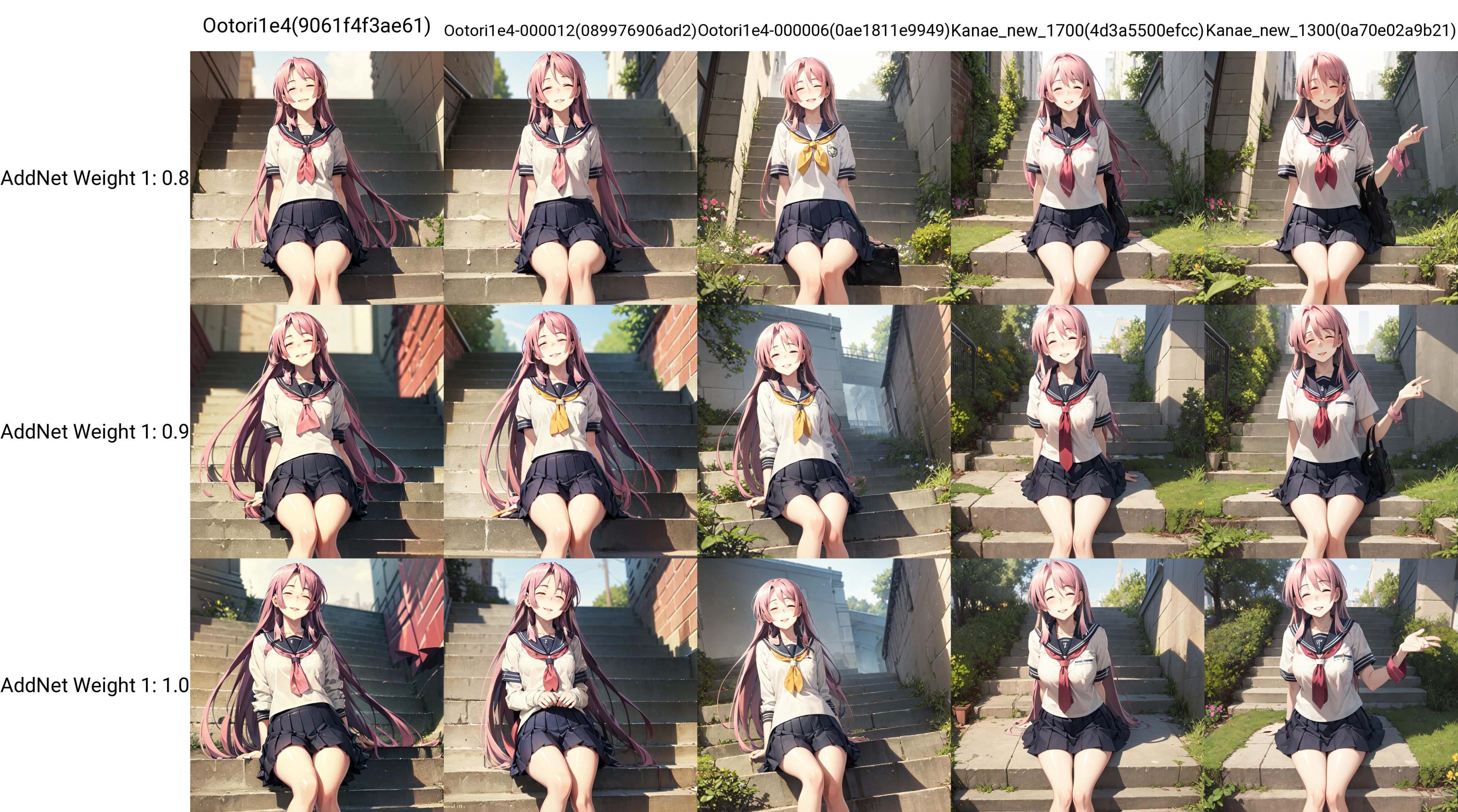 solo,  Ootori Kanae,  pink hair on Tensor.Art