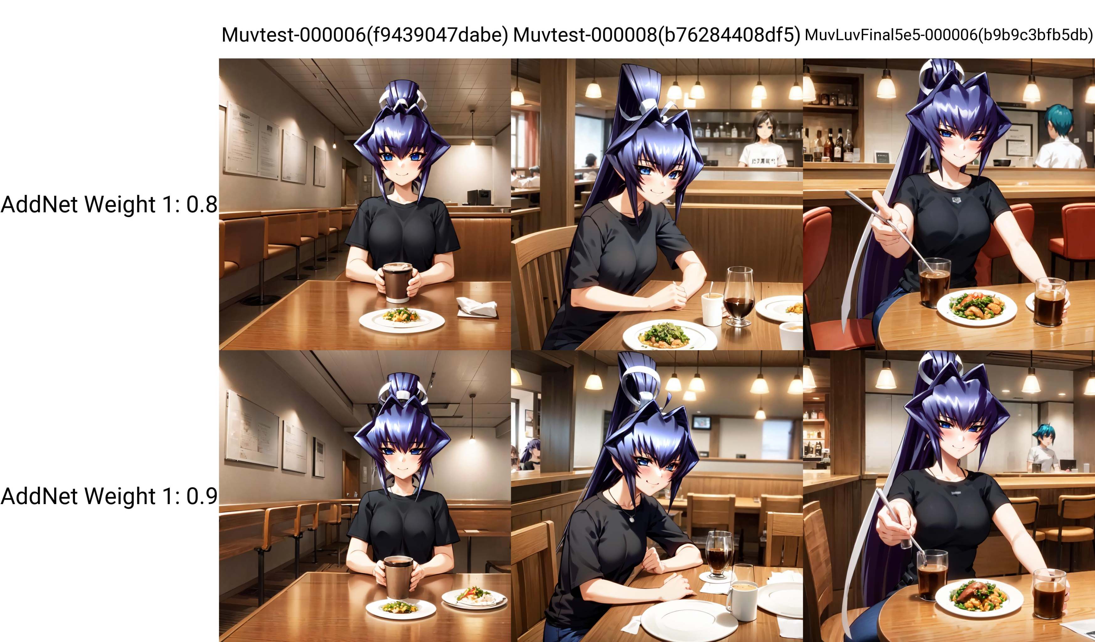 solo,  Mitsurugi Meiya,  blue hair on Tensor.Art