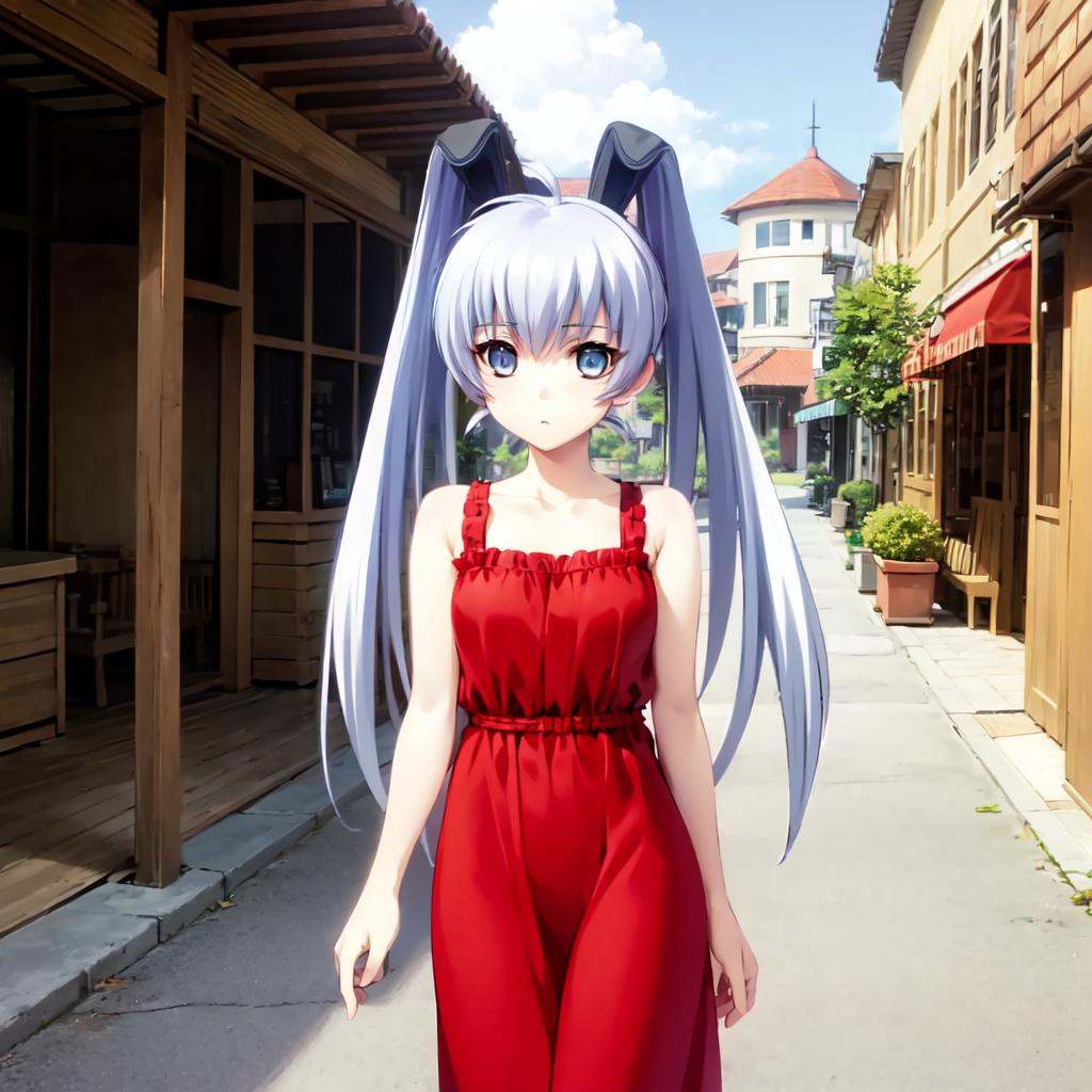 solo,  Yashiro Kasumi,  twintails on Tensor.Art