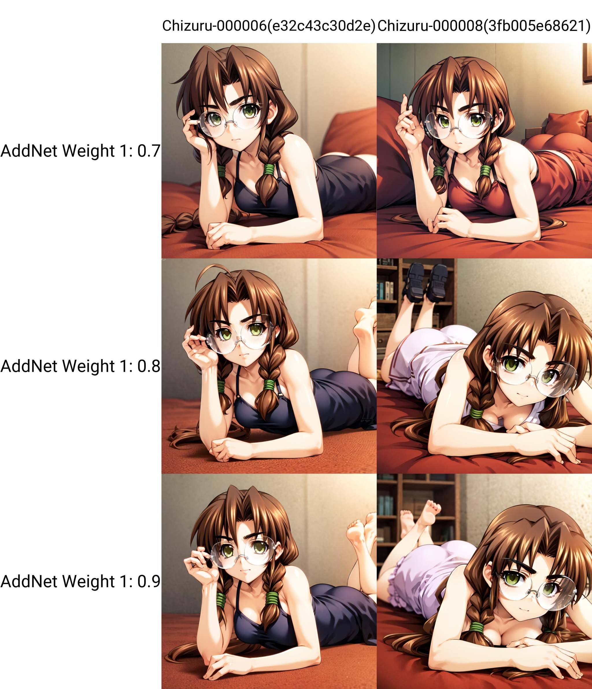 Sakaki Chizuru,  brown hair,  green eyes on Tensor.Art