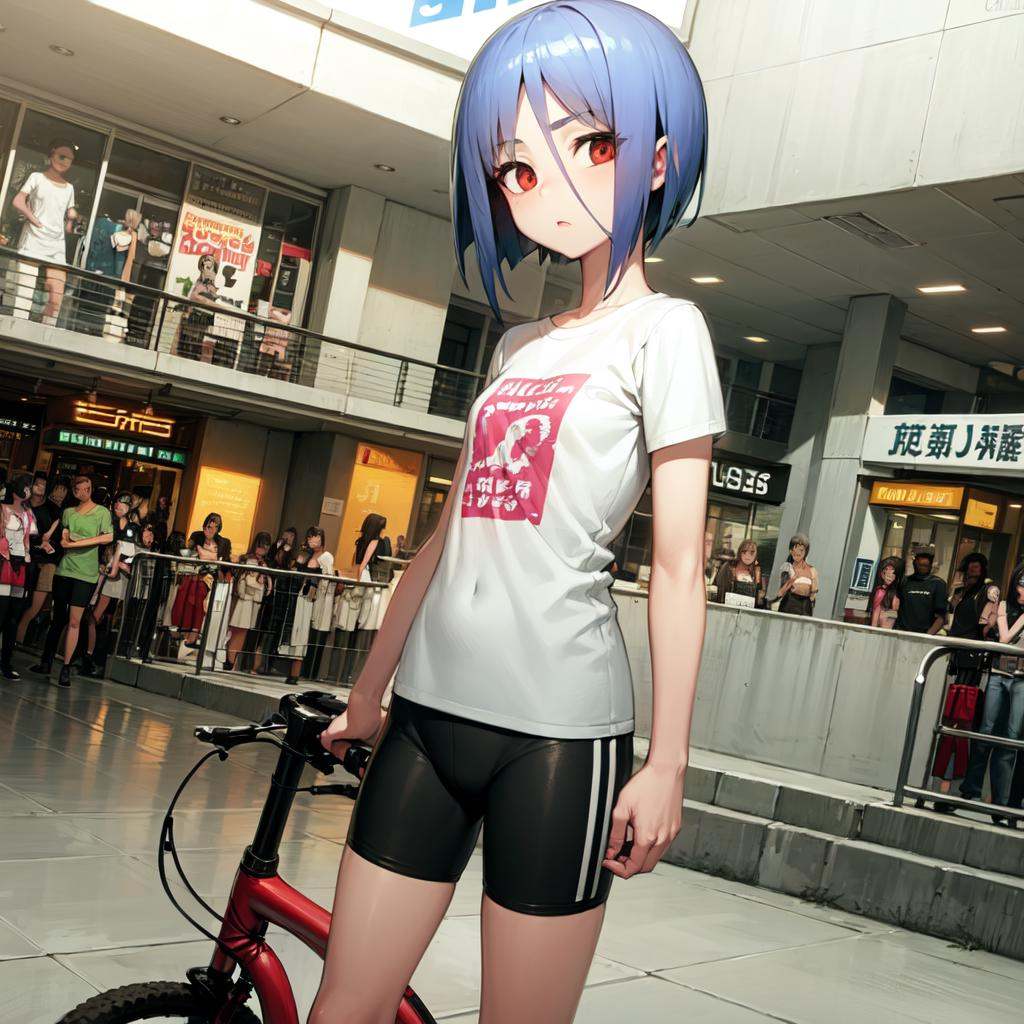 solo,  Ayane Ichijou,  red eyes on Tensor.Art