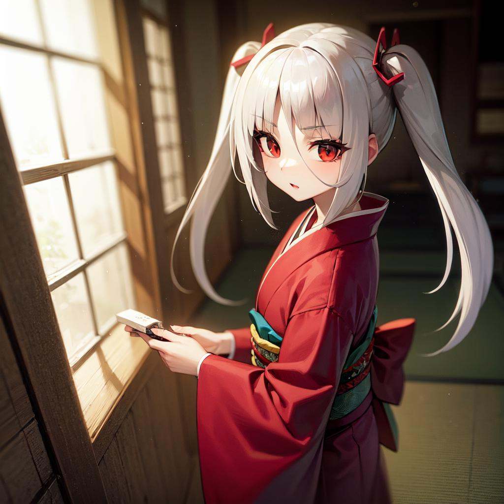 solo,  Ayane Ichijou,  red eyes on Tensor.Art