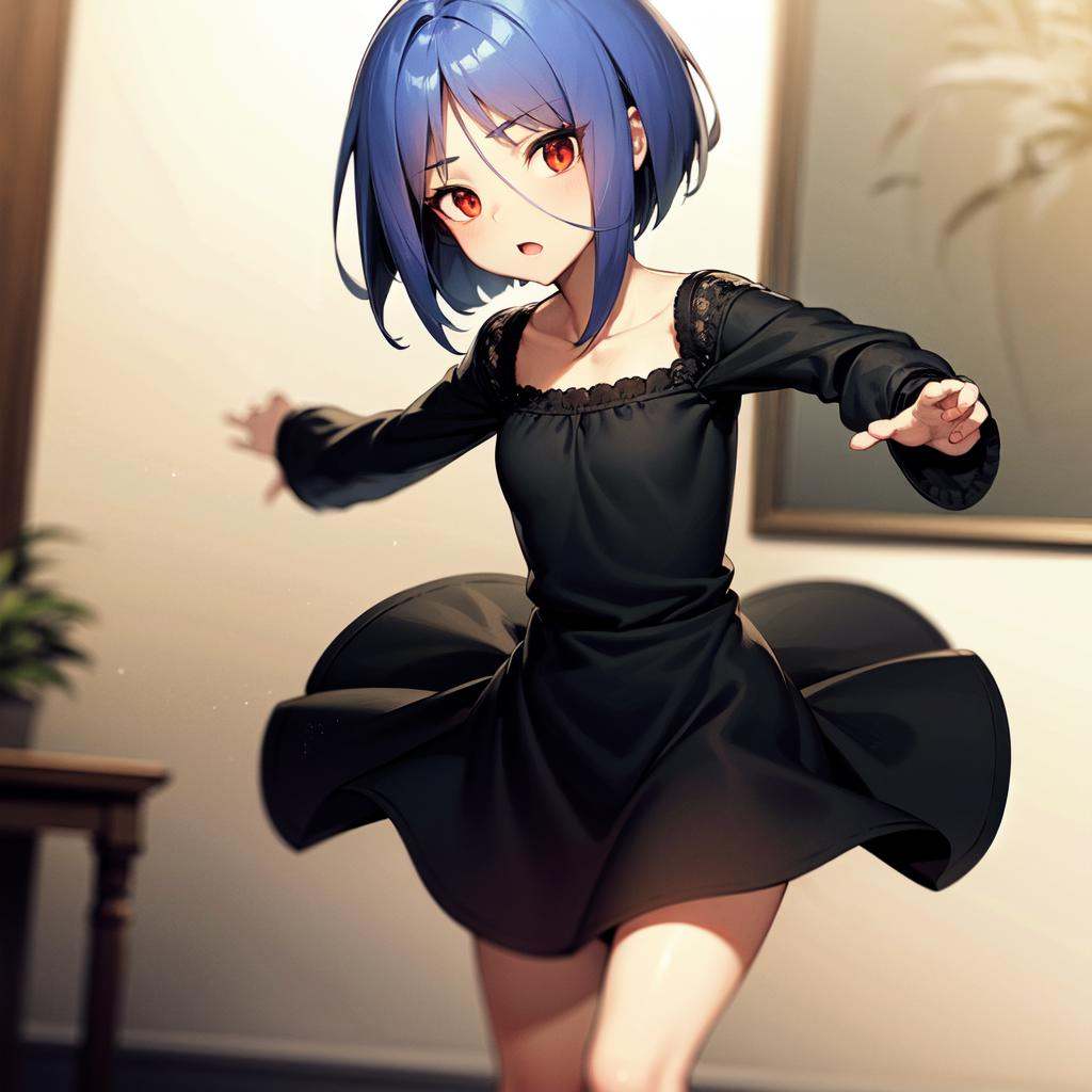 solo,  Ayane Ichijou,  red eyes on Tensor.Art