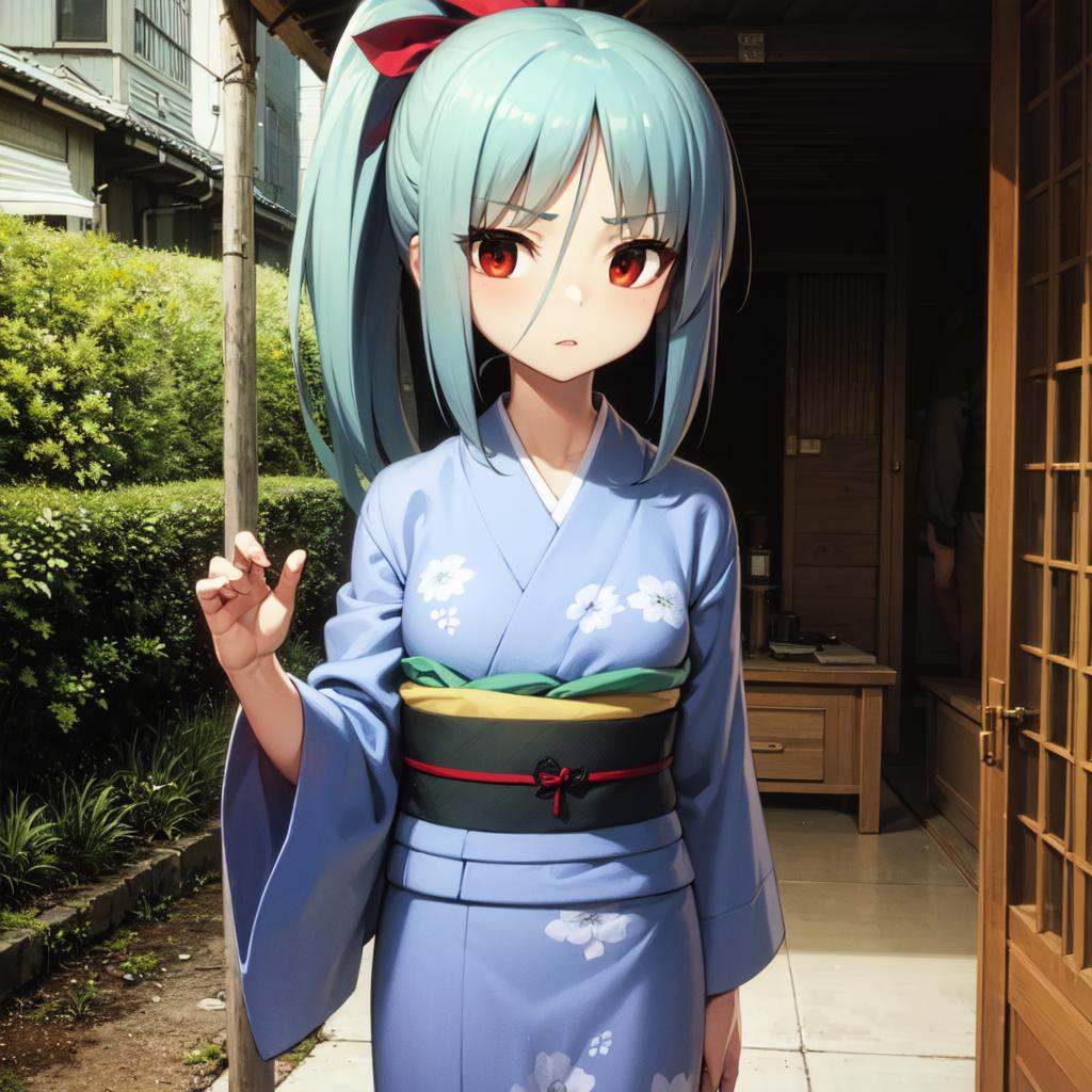 solo,  Ayane Ichijou,  red eyes on Tensor.Art