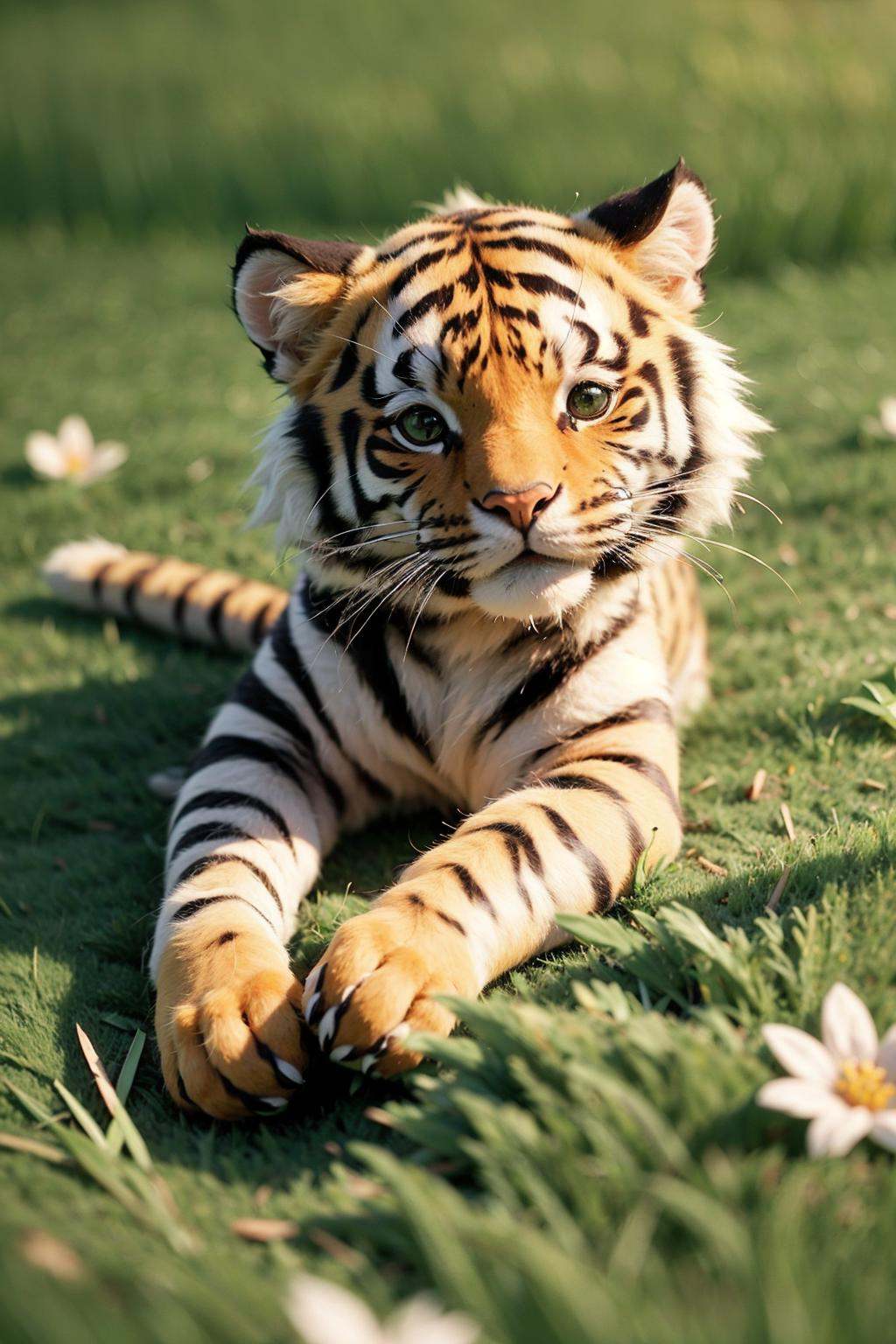 tiger,  best quality,  highly detailed by 寥无事 on Tensor.Art