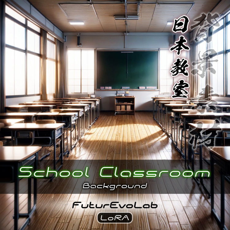School Classroom【Background】- FutureEvoLab by FuturEvoLab on Tensor.Art