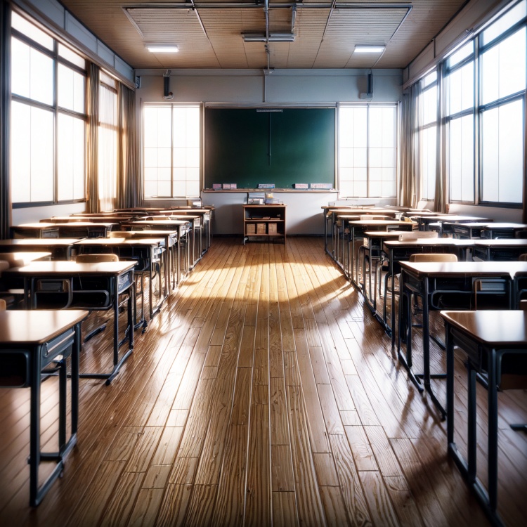 School Classroom【Background】- FutureEvoLab by FuturEvoLab on Tensor.Art