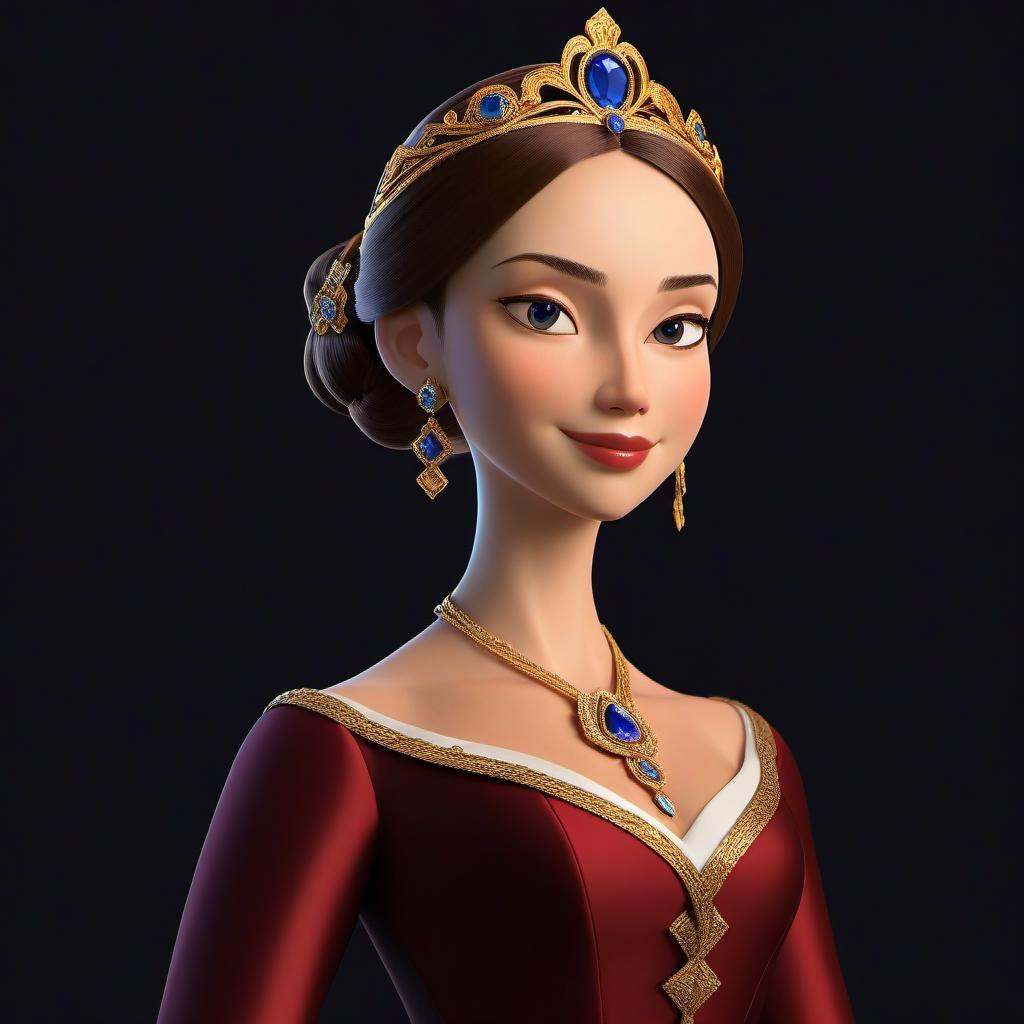 woman character Noble, regal, castle, lineage, wealth, authority, aristocratic, privileged, etiquette, influential, refined.  <lora:STYLIZARD_v1:0.95>
