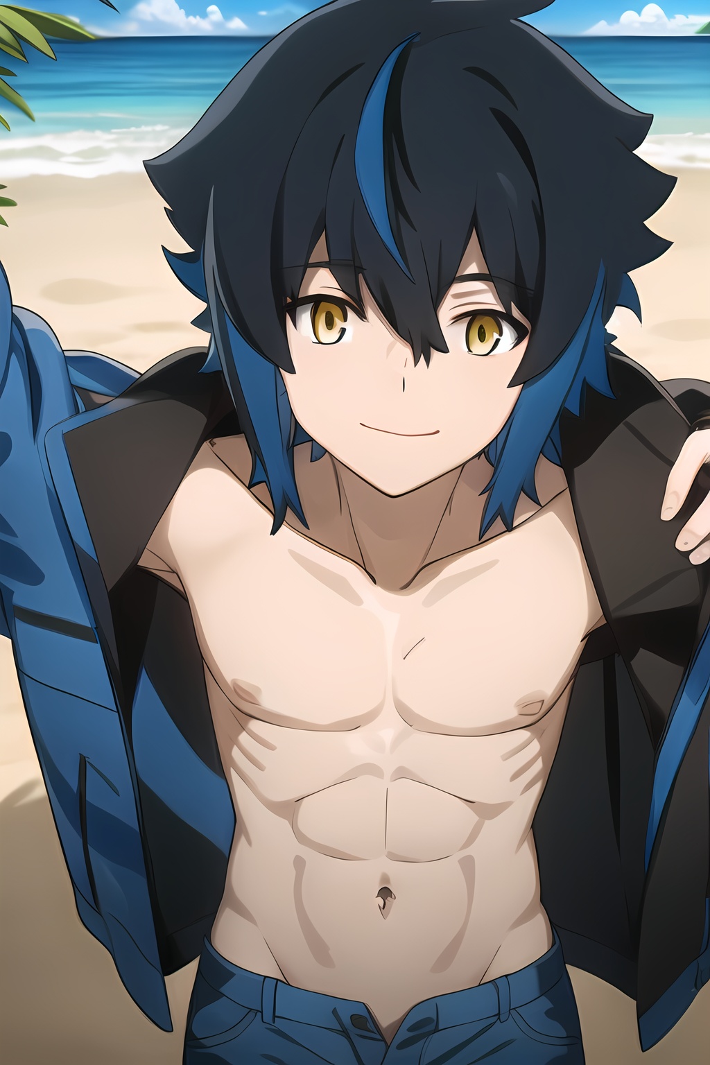 Looking at viewer,  1boy,  solo by HappyAnpan2128  on Tensor.Art