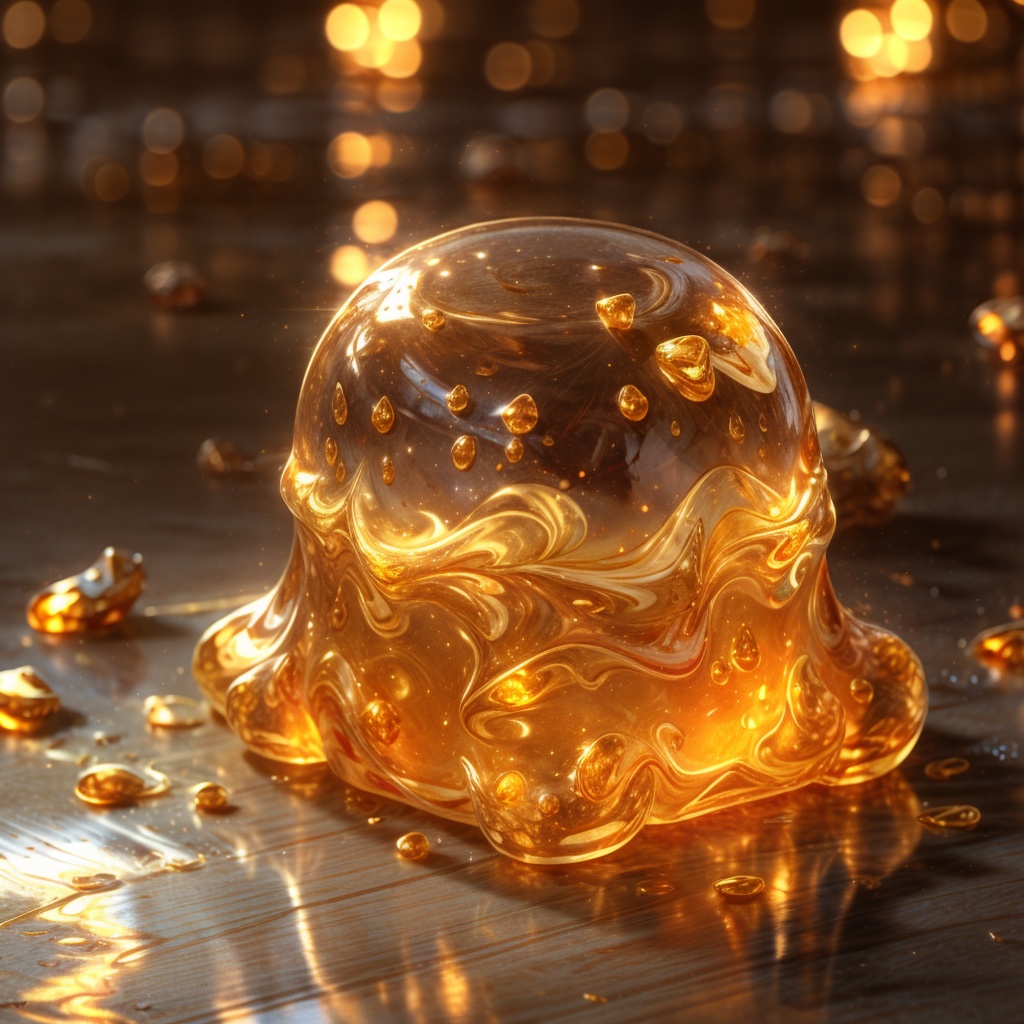 Gold slime by Caption Master on Tensor.Art