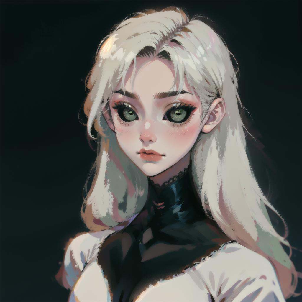 1girl,  solo,  (simple background) on Tensor.Art