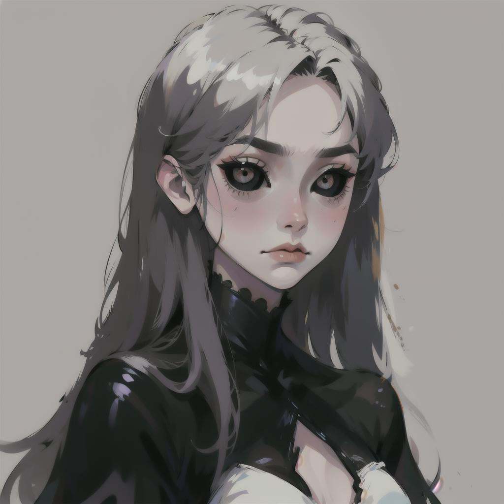 1girl,  solo,  (simple background) on Tensor.Art
