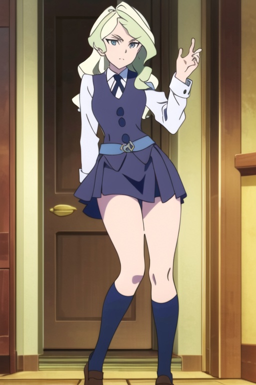 diana cavendish,  luna nova uniform,  (masterpiece on Tensor.Art