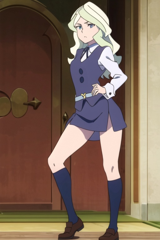 diana cavendish,  luna nova uniform,  (masterpiece on Tensor.Art